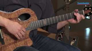 Ovation 2098KOA4 Acousticelectric Guitar Demo  Sweetwater Sound [upl. by Profant177]