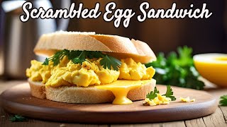 Soft Scrambled Egg Sandwich  Brunch Sandwich  Egg Sandwich  Quick amp Easy Breakfast Recipe [upl. by Merceer230]