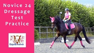 Novice 24 Dressage Test Practice 2010  Rev 2016 [upl. by Oretna437]