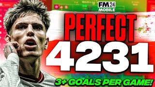 Perfect FM24 Mobile Tataic  4231 3 goals per game [upl. by Lisab927]