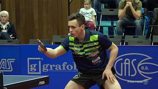 Stolní tenis  Extraliga 201819  SKST Hodonín x SKST Liberec [upl. by Valdis]