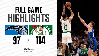 FULL GAME HIGHLIGHTS Celtics beat the Magic sweep 5game homestand [upl. by Burl]