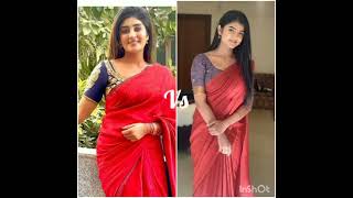 Nimeshika vs gabii comment your fav actress 🥰 tamil love serial shortsfeed ytshorts punitha [upl. by Delgado716]