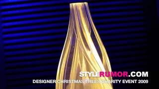 Carla BruniSarkozy Christmas Trees Charity 2009 Paris Event Stylerumor Mag [upl. by Cyndy]