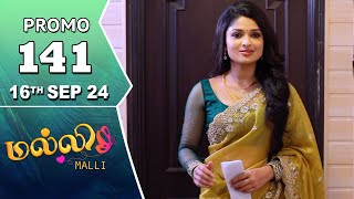 Malli Serial  Episode 141 Promo  16th Sep 24  Nikitha  Vijay  Saregama TV Shows Tamil [upl. by Towne]