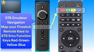 Firestick Remote Keys mapping for Navigation in STB Emulator [upl. by Dulla]