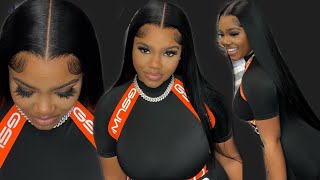 Super FLAT Wig Install 🔥  Bone Straight Hair  WestKissHair [upl. by Niwrud]