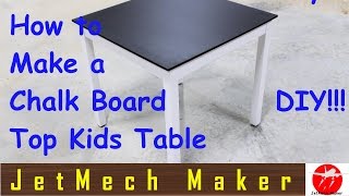 How to make A Chalkboard Paint Kids Table wStorage [upl. by Hun]