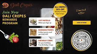 Sign up now to Dali Crepes [upl. by Uos40]