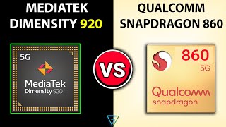 🔥 Dimensity 920 Vs Snapdragon 860  🤔Which Better  Mediatek Dimensity 920 Vs Snapdragon 860 [upl. by Ericksen]