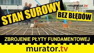 Zbrojenie płyty fundamentowej  STAN SUROWY BEZ BŁĘDÓW [upl. by Adnohsad186]