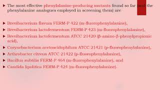 LPhenylalanine production [upl. by Nyrhtak]