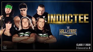 DGeneration X are the first inductees in the WWE Hall of Fame Class of 2019 [upl. by Auhsaj]