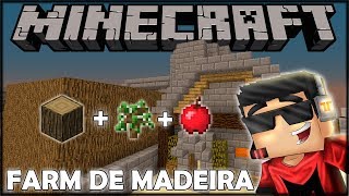 MCPEMINECRAFT 112 FARM DE MADEIRA DO VINICCIUS 13 MADEIRAMUDASMAÇÃ TUTORIAL [upl. by Refinney]