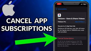 How To Cancel An App Subscription On iPhone To Avoid Automatic Billing [upl. by Enixam468]