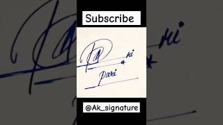 Pari name signature ✍️ song bollywood music newsong shortvideo [upl. by Anielram]