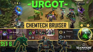 URGOT Carry WIN  TFT SET 6 ChemTech Bruiser Gameplay [upl. by Moses621]