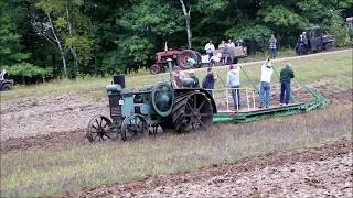 Advance Rumely Oil Pull Tractor Plowing White Pine Logging and Threshing 2019d Threshing [upl. by Eniamret]