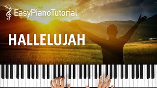 Hallelujah  Piano Tutorial  Free Sheet Music [upl. by Rogozen]