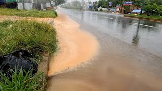 Draining a Massive Flooded Street Unclogging By Mr Doma [upl. by Eseerehc]