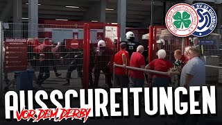 Ausschreitungen zwischen Oberhausen und DuisburgFans [upl. by Sadowski]