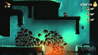 Rayman Legends Walkthrough 20000 Lums Under the Sea  The Deadly Lights Invasion [upl. by Vonni]