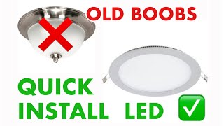 Dome boob style ceiling light remodel [upl. by Ennaecarg]