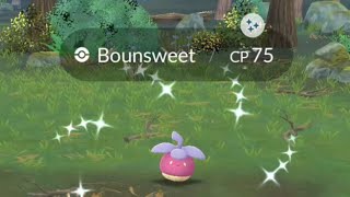 Pokemon Go Shiny Bounsweet Steenee Tsareena Community Day 19 May 2024 [upl. by Bonita]