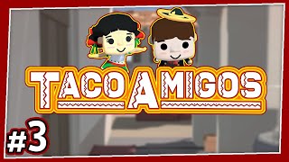 Taco Amigos  3  FEED THE LUCADOR 4Player Diner Bros Gameplay [upl. by Ahseiym602]