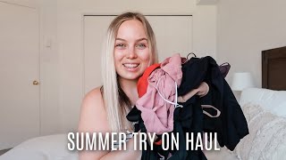 SUMMER TRY ON HAUL 2021Abercrombie amp Fitch Simons American Eagle amp 437 swimwear [upl. by Rehoptsirhc]