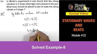 Class 11 Physics  Stationary Waves amp Beats  22 Solved Example8 on Superposition of Waves [upl. by Valentine355]