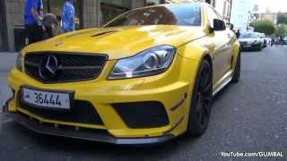 LOUD MercedesBenz C63 AMG Coupe Black Series w MHP Exhaust [upl. by Etnuaed739]