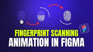 FINGERPRINT SCANNING Animation in FIgma  Figma Animation Tutorial [upl. by Yancy]