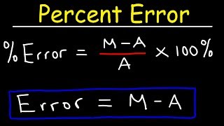 Percent Error Made Easy [upl. by Ydroj]