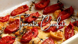 How to Preserve Tomatoes in Olive Oil  Make TOMATO CONFIT [upl. by Ahsinrats]