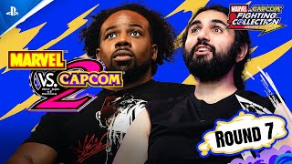 Marvel vs Capcom Fighting Collection Arcade Classics  Xavier Woods vs Esfand Final Round  PS4 [upl. by Ellehcear]