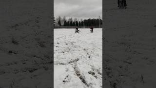 Кто будет ездить зимой 🤭 smartphone эндуро motocross питбайк stunt kayo bse progassi [upl. by Lamoureux]