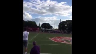 77YARD FIELD GOAL Eddy Pineiro [upl. by Ordnazil]