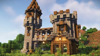 Minecraft Medieval Build  🏰 Gatehouse Tutorial [upl. by Rouvin]