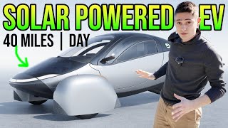 Aptera EV  Preview and Drive  1000 Mile Range [upl. by Kristos]