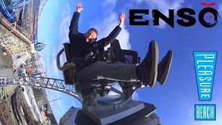 ENSO FIRST RIDE amp Review  Blackpool Pleasure Beach [upl. by Garv]