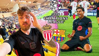 AS Monaco vs FC Barcelona  UCL Stadionvlog 😡😱  VOLLBRUCH amp LAMINE GENIESTREICH  ViscaBarca [upl. by Fleda685]