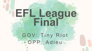 제14회 중학생 영어토론대회 EFL 리그 결승 [upl. by Boar]