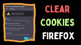 How to Clear or Delete Cookies in Firefox Browser on Windows 11 [upl. by Tutankhamen]