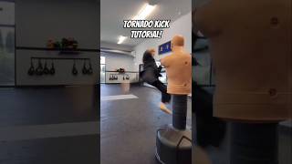 Tornado Kick Tutorial taekwondo martialarts karate kickboxing muaythai martialarts shorts [upl. by Aimac932]