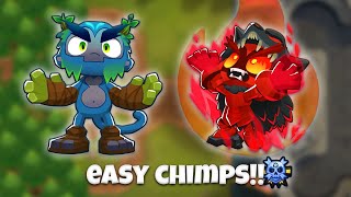 BEAT DARK CASTLE CHIMPS EASY  BTD 6 GUIDE PATCH 383 [upl. by Doownelg43]