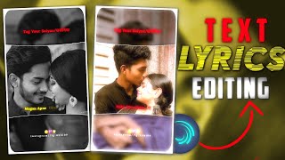 TEXT Lyrics Video Editing  After Motion Video Editing  Trend Edit  Abhinav Creative 90 [upl. by Enalb234]