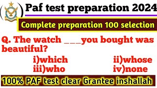 Paf test preparation 2024Paf acdmic test math mcqsPaf test preparation 2024 englishPaf acdmic mcq [upl. by Regdor339]