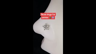 Nose rings for winter ❄️☃️ [upl. by Alfi]