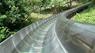 Bobkart Ride POV Powered Alpine Slide Roller Coaster Knight Valley China [upl. by Sergo]